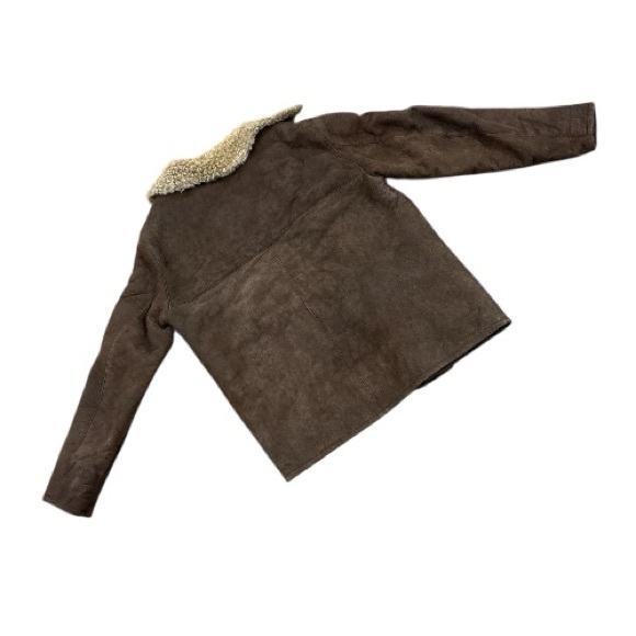 Eddie Bauer Brown 100% sheepskin Shearling Men’s Jacket with Pockets medium - Picture 8 of 8